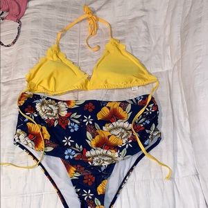 Shein Bathing Suit 2 pc High Waist